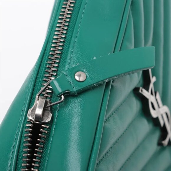 Saint Laurent Paris Lou Camera Leather Shoulder bag Green 574494 - Picture 10 of 13